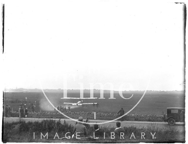 Biplane at an unidentified location c.1926-1930