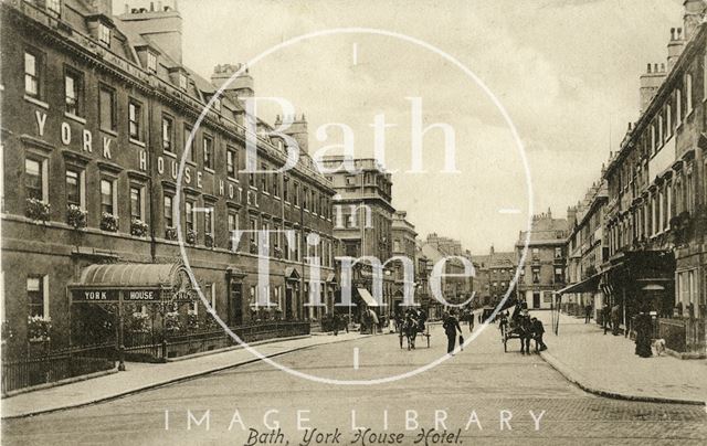 The York House Hotel, York Buildings, Bath 1907