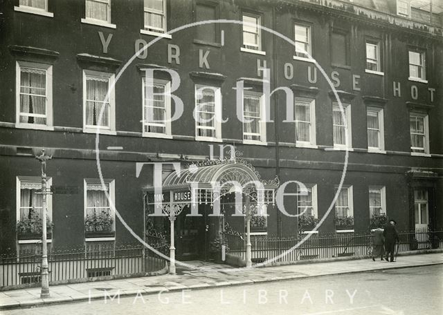 The York House Hotel, York Buildings, Bath c.1932