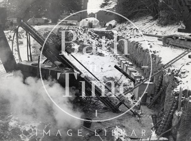 Work commences on the new Exhibition Gallery Building at the American Museum in Britain, Claverton 1987