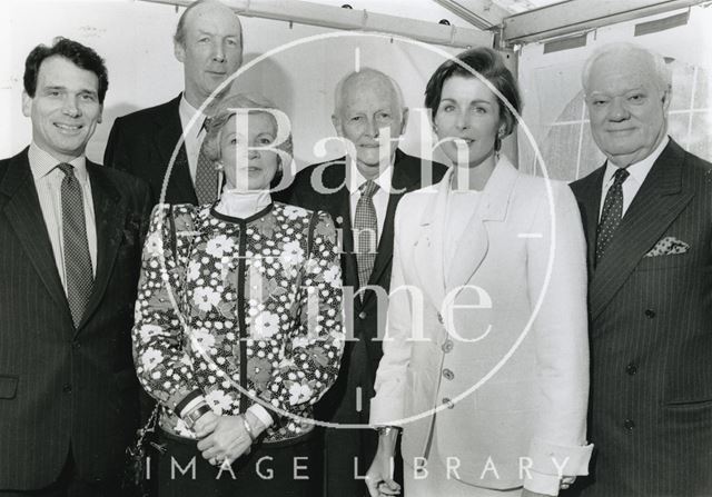 Director, William McNaught with trustees of the American Museum in Britain, Claverton 1991, the museum's 30th anniversary