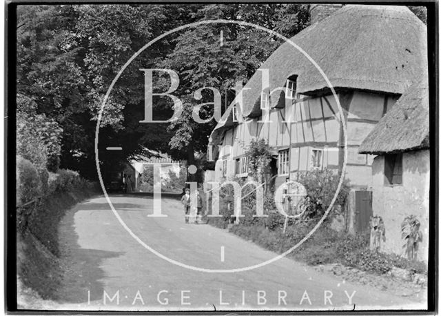 Thatched Cottage, Wherwell near Andover, Hampshire c.1930