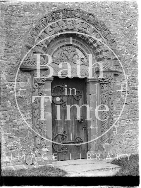 The Kilpeck Door, Church of St. Mary and St. David's, Kilpeck, Herefordshire c.1920