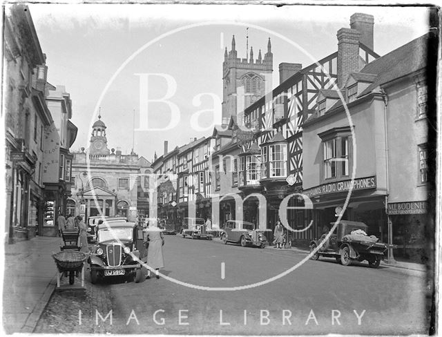 Broad Street, Ludlow, Shropshire c.1937