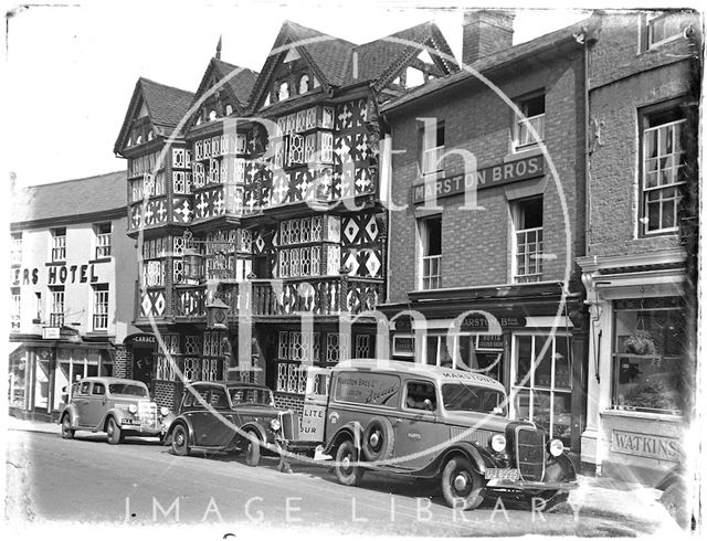 The Feathers Hotel, Bull Ring, Ludlow, Shropshire c.1937