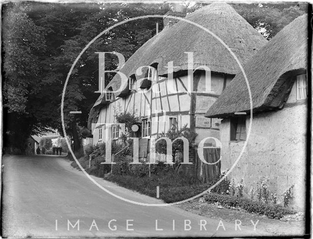 Thatched Cottages, Wherwell, Andover, Hampshire c.1930