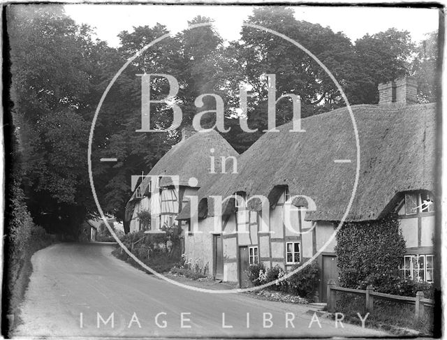 Thatched Cottages, Wherwell, Andover, Hampshire c.1930