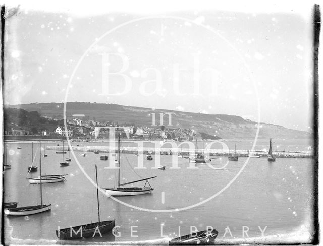 View of Lyme Regis from the Cobb, Dorset 1929