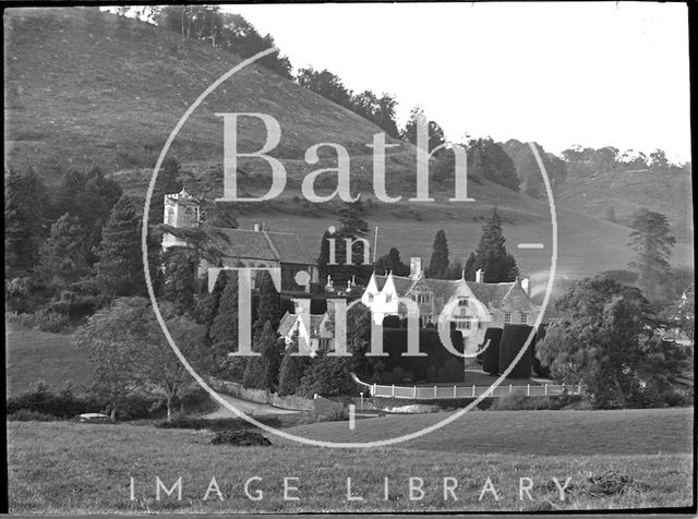 Owlpen Manor and church near Dursley, Gloucestershire c.1930