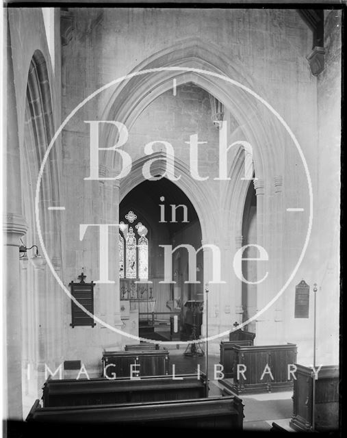 Interior of St. James' Church, Bratton near Westbury, Wiltshire c.1930