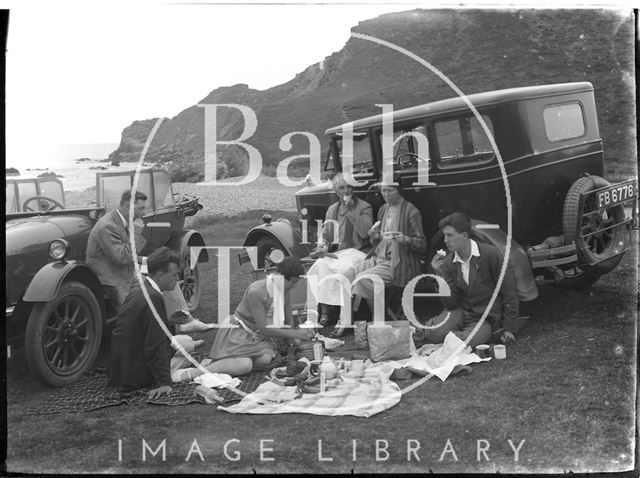 Family picnic, Dartmoor, Devon c.1930