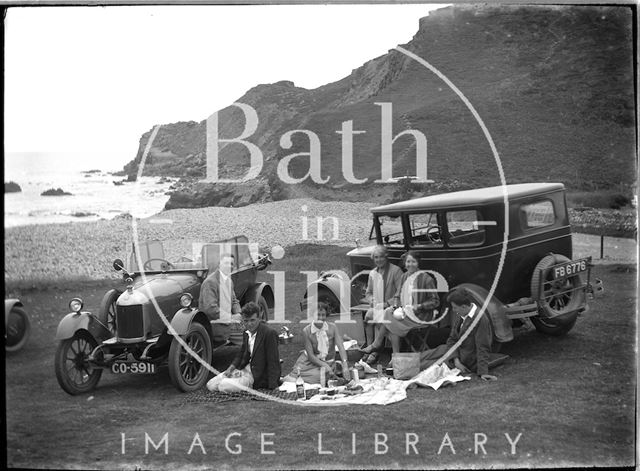 Family picnic, Dartmoor, Devon c.1930