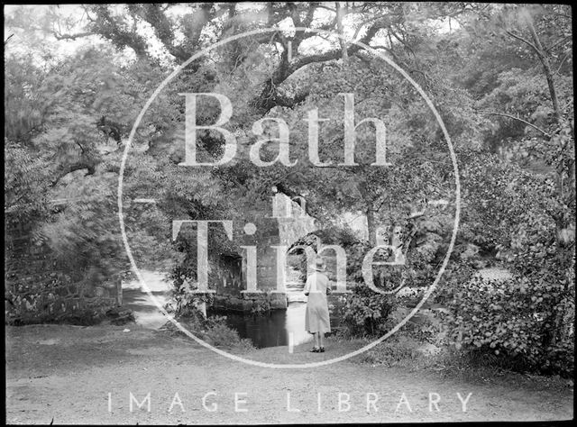 Fingle Bridge near Exeter, Dartmoor, Devon c.1930