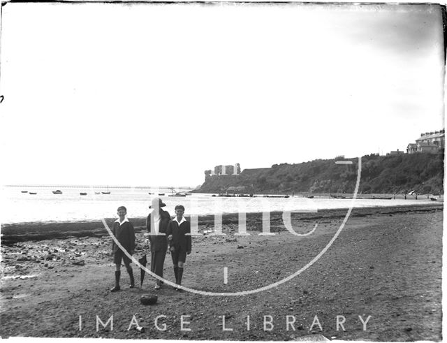 On the beach at Weymouth, Dorset 1924