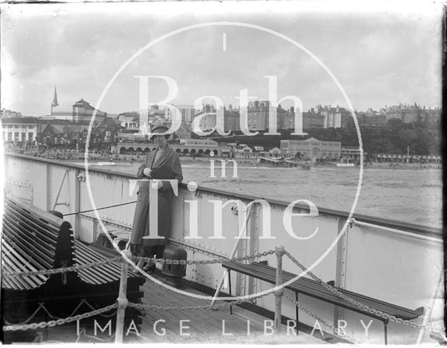 On a boat moored at Bournemouth, Dorset 1924