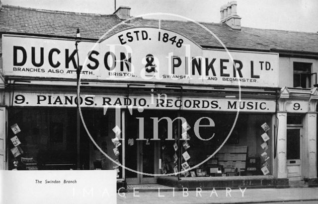 The branch of Duck Son & Pinker of Bath, 9, Fleet Street, Swindon 1948