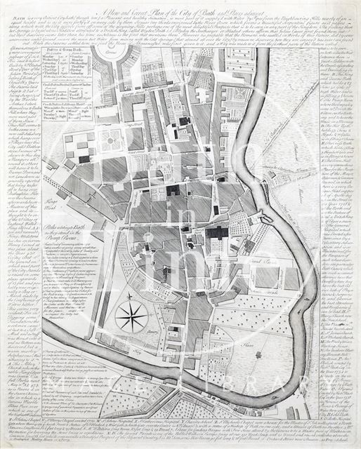 A New and Correct Plan of the City of Bath c.1764