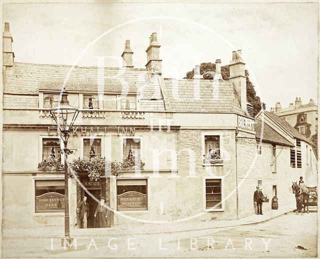 Outside the Larkhall Inn, Larkhall, Bath c.1890