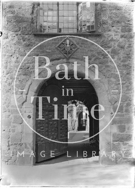 Looking through the Carved Doorway, Exeter Cathedral, Devon c.1905