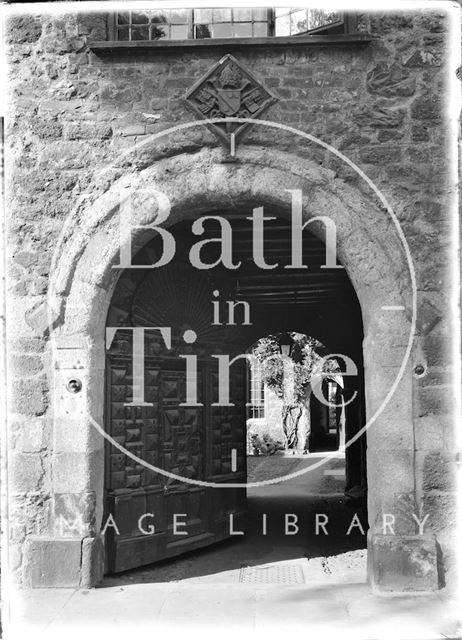 Looking through the Carved Doorway, Exeter Cathedral, Devon c.1905