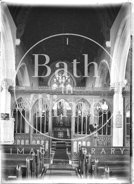 Interior of Alphington Church in Devon c.1930