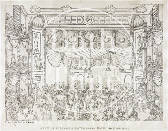 A Peep at the fancy Theatre Royal, Bath 1824