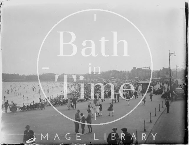 On the beach at Weymouth, Dorset 1925