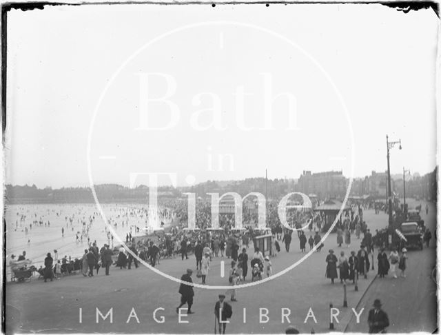 On the beach at Weymouth, Dorset 1925