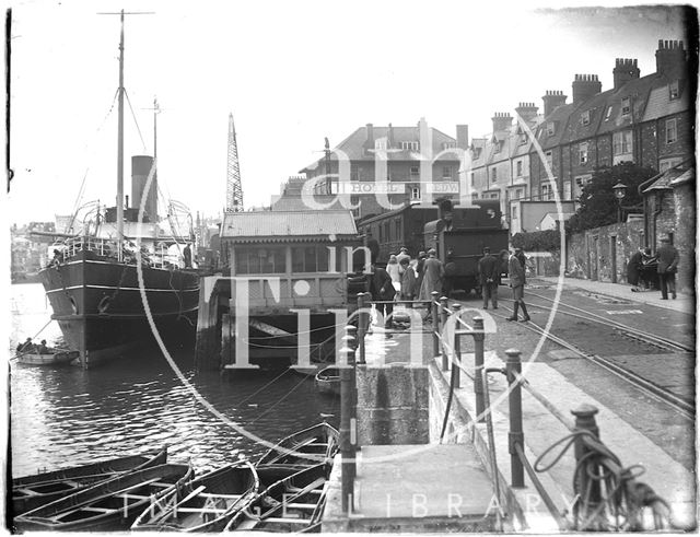 The quayside at Weymouth, Dorset 1924