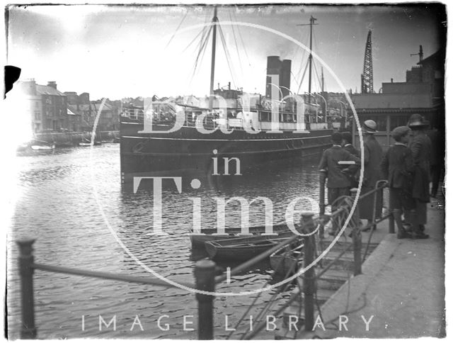 The quayside at Weymouth, Dorset 1924