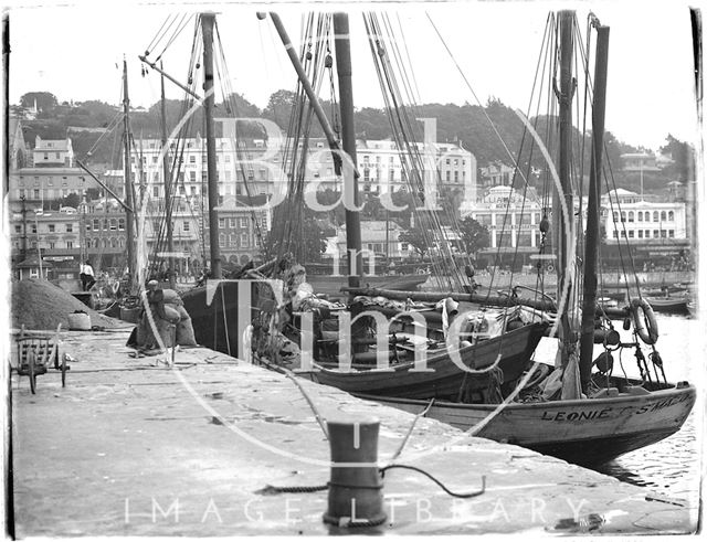 The quayside, Torquay, Devon 1930