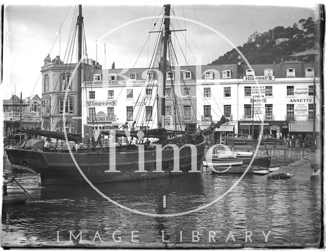 The quayside, Torquay, Devon 1930