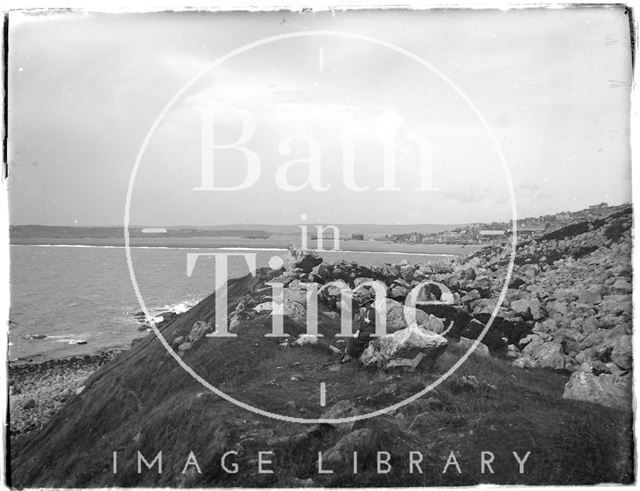 Sitting on the rocks, Weymouth, Dorset 1924