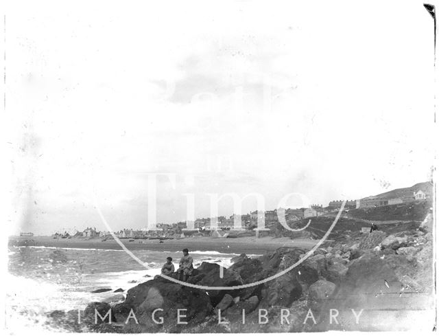 Sitting on the rocks, Weymouth, Dorset 1924