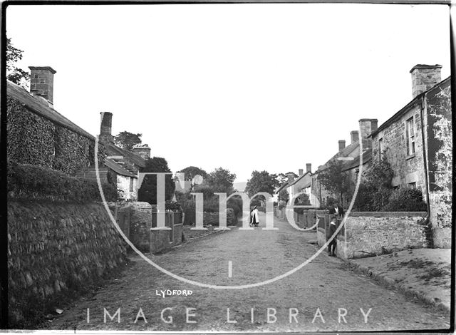 Street scene, Lydford, Dartmoor, Devon c.1906