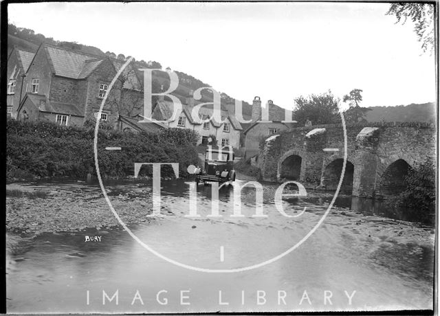 The ford at Bury near Dulverton, Exmoor 1934