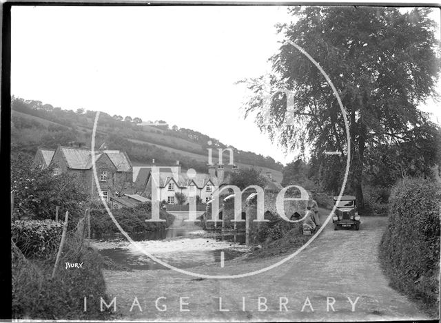 The ford at Bury near Dulverton, Exmoor 1934