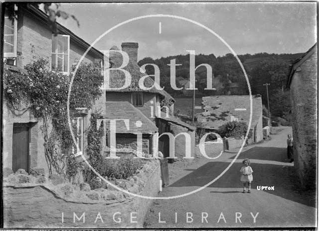 A charming street view of Upton near Dulverton, Exmoor 1934