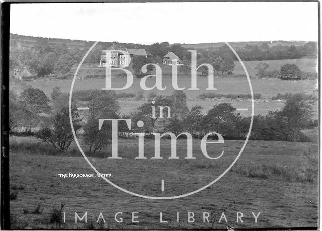 Distant view of the Parsonage at Upton near Dulverton, Exmoor 1934