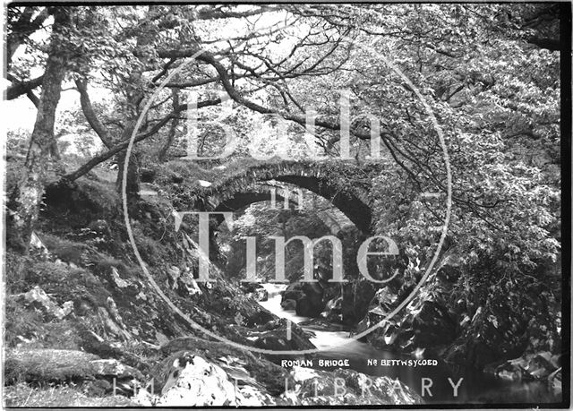 Roman Bridge near Betws-y-Coed, Caernarvonshire, Wales c.1920