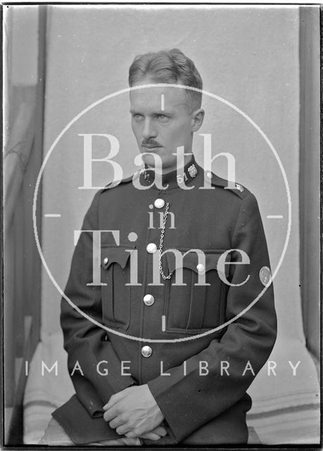 The photographer's son Roy in police uniform, Warrington, Cheshire c.1935