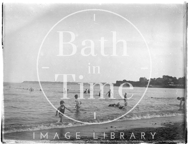 Bathing in the sea at Paignton, Devon c.1930