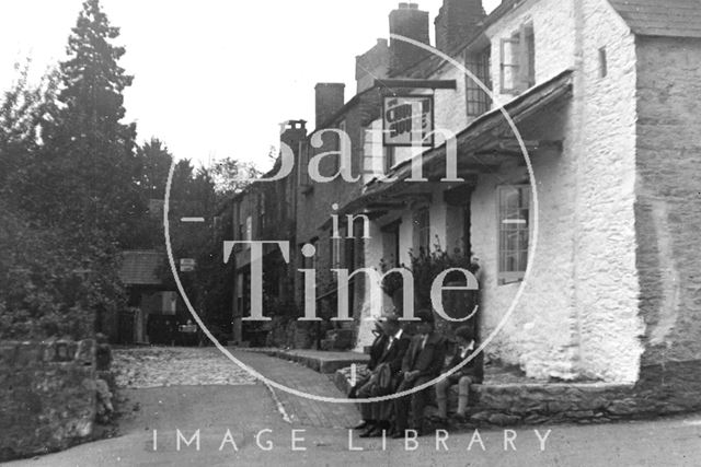 Sitting on a wall, Stoke Gabriel near Dartmouth, Devon c.1930 - detail