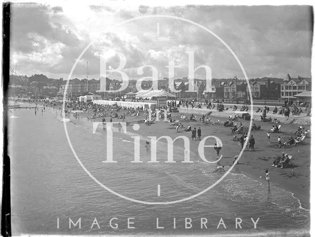 On the beach at Paignton, Devon c.1930