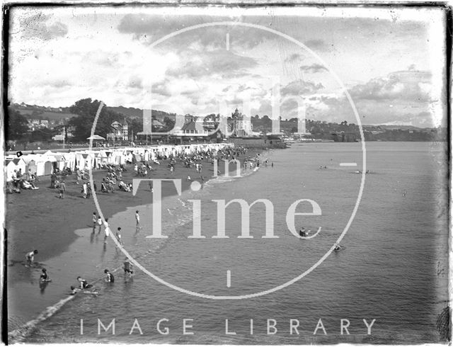 On the beach at Paignton, Devon c.1930