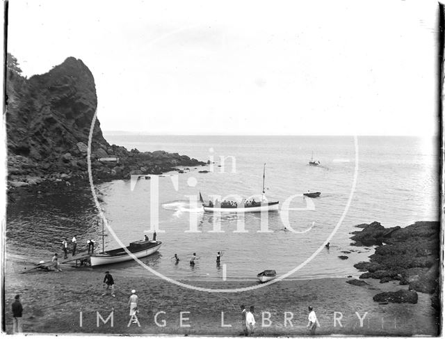 A secluded beach near Paignton, Devon c.1930