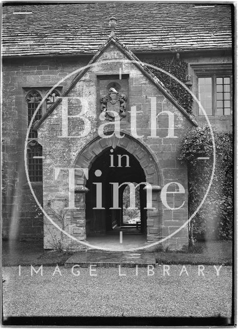 Arched porch to the manor house, East Coker, Somerset c.1920