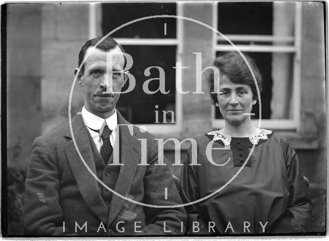 Portrait of an unidentified couple, probably from Bath c.1915