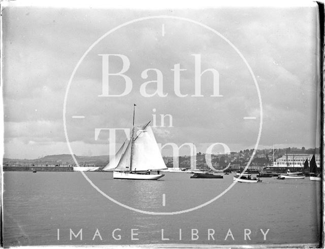 Sailing yachts at Brixham/Paignton, Devon 1930