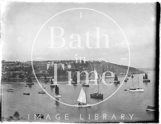 Sailing yachts at Brixham/Paignton, Devon 1930